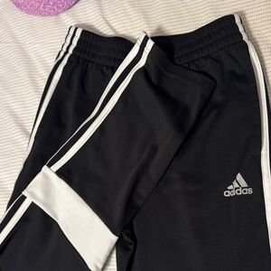 Adidas Kids Black and White Joggers